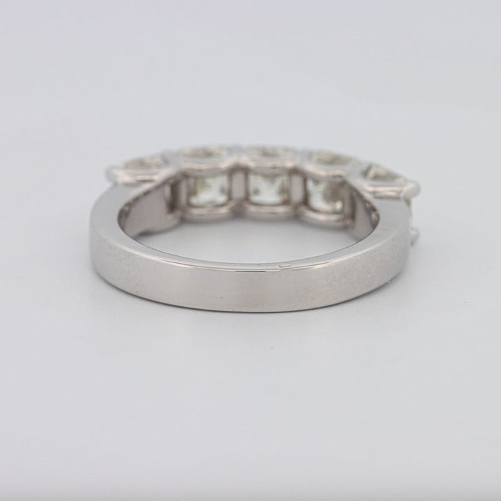 5 Half Square Radiant Eternity Ring - ZIZOV DIAMONDS