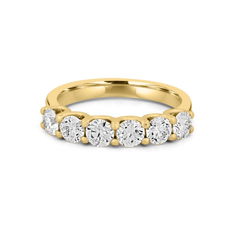 6 Half Round Floating Eternity Ring - ZIZOV DIAMONDS