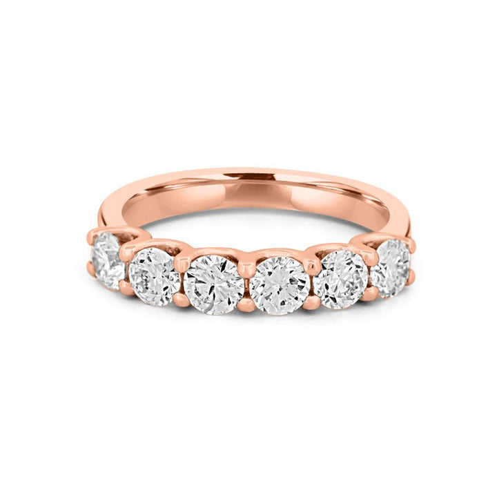 6 Half Round Floating Eternity Ring - ZIZOV DIAMONDS