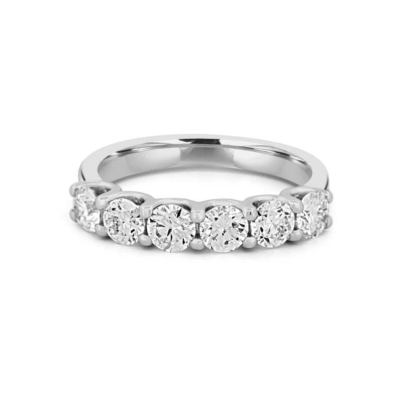 6 Half Round Floating Eternity Ring - ZIZOV DIAMONDS