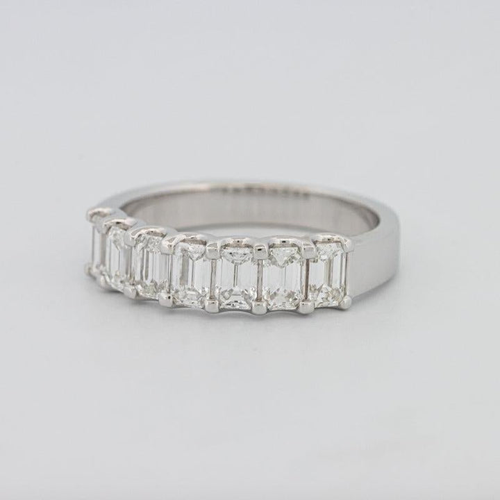 7 Half Emerald Eternity Ring - ZIZOV DIAMONDS