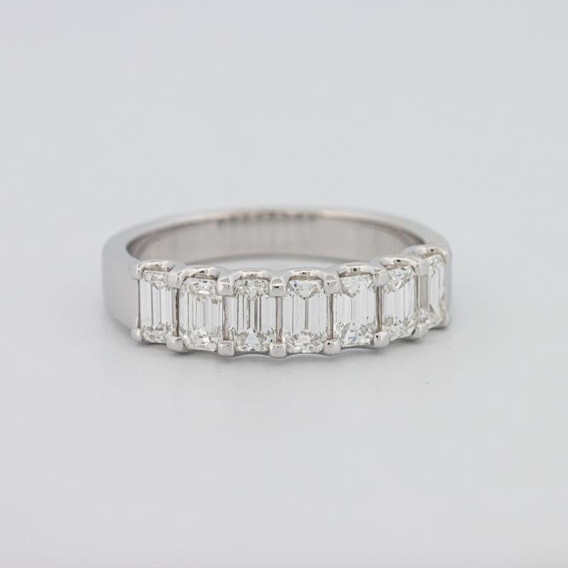 7 Half Emerald Eternity Ring - ZIZOV DIAMONDS