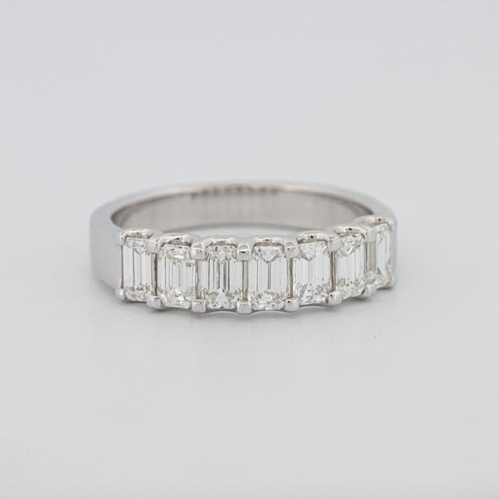 7 Half Emerald Eternity Ring - ZIZOV DIAMONDS