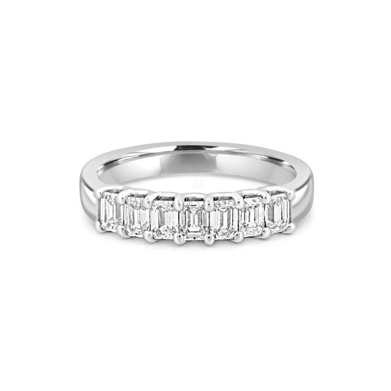 7 Half Emerald Eternity Ring - ZIZOV DIAMONDS