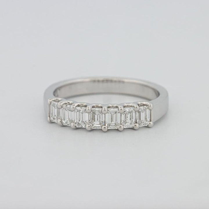 7 Half Emerald Eternity Ring - ZIZOV DIAMONDS