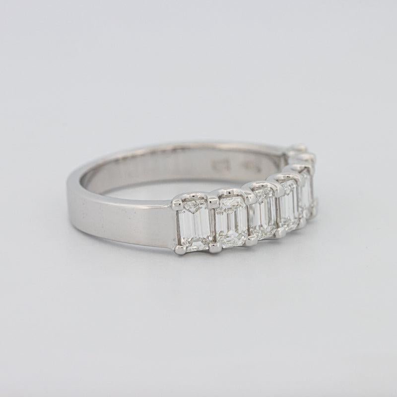 7 Half Emerald Eternity Ring - ZIZOV DIAMONDS