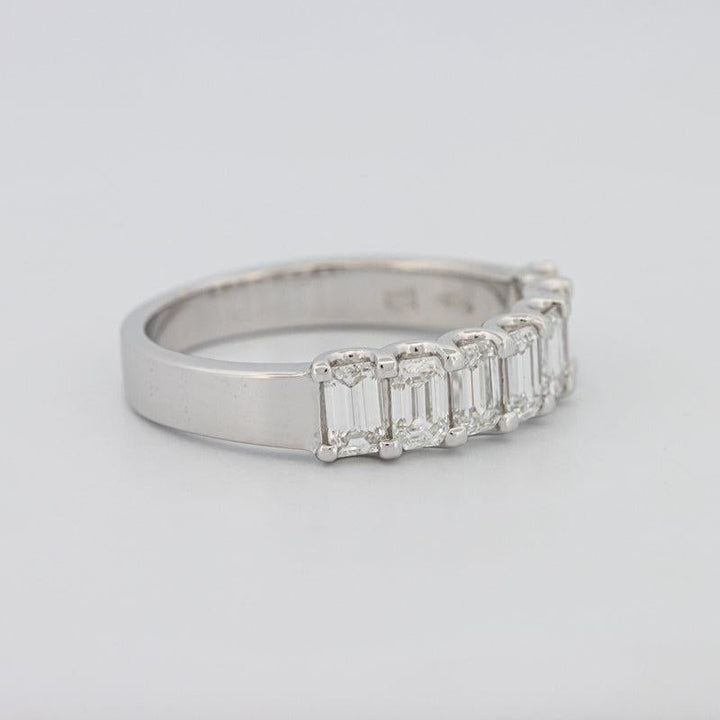 7 Half Emerald Eternity Ring - ZIZOV DIAMONDS