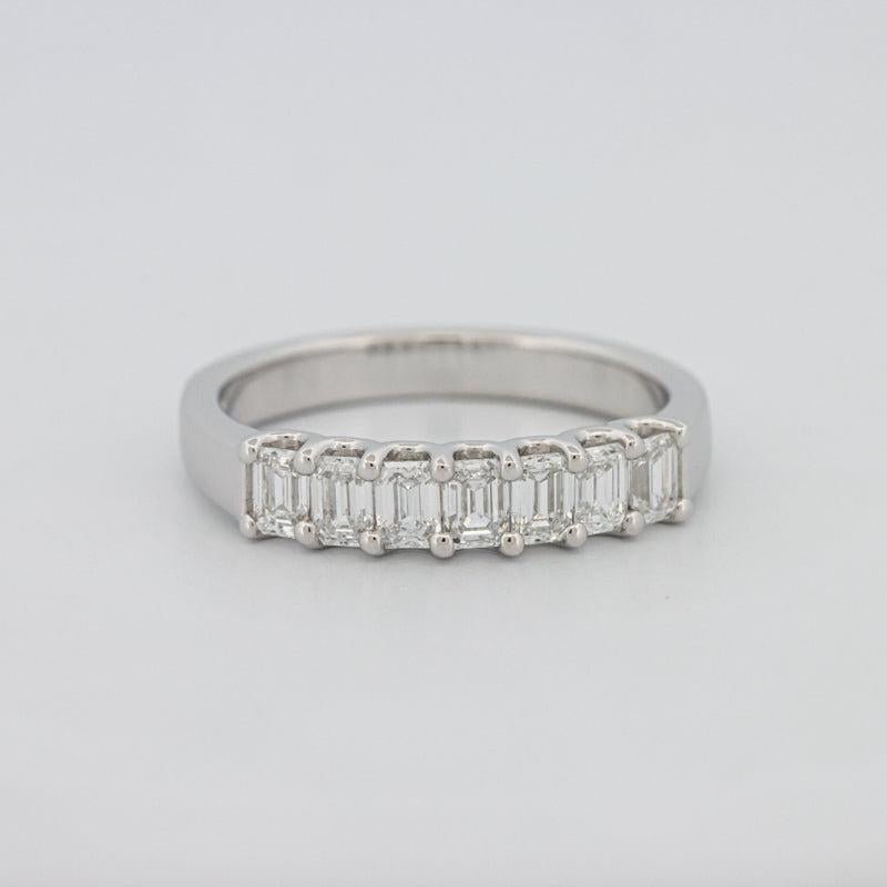 7 Half Emerald Eternity Ring - ZIZOV DIAMONDS
