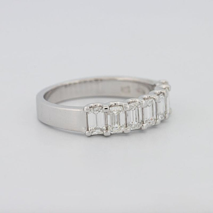 7 Half Emerald Eternity Ring - ZIZOV DIAMONDS