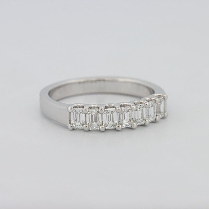 7 Half Emerald Eternity Ring - ZIZOV DIAMONDS