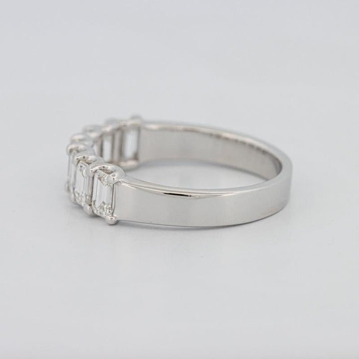 7 Half Emerald Eternity Ring - ZIZOV DIAMONDS