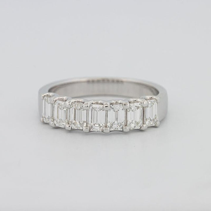 7 Half Emerald Eternity Ring - ZIZOV DIAMONDS