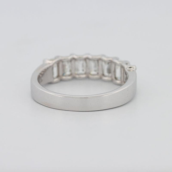 7 Half Emerald Eternity Ring - ZIZOV DIAMONDS