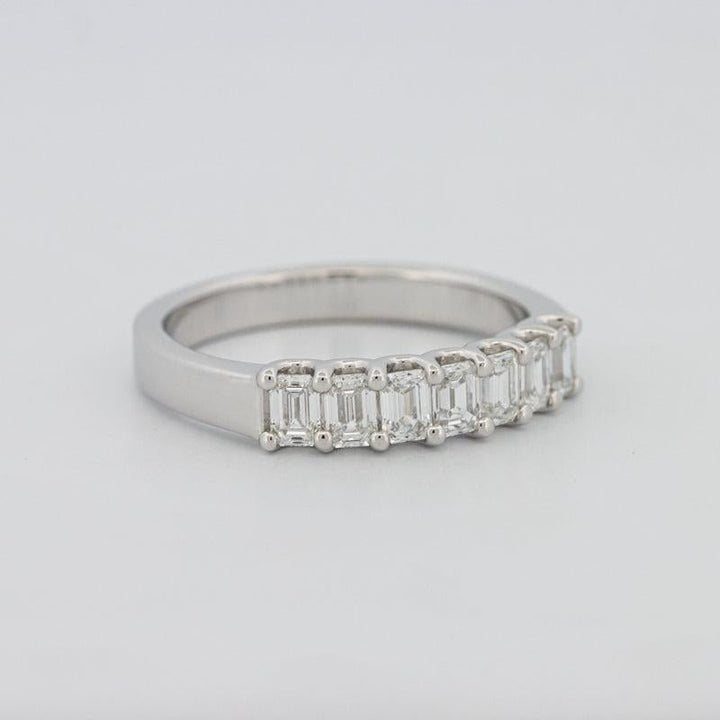 7 Half Emerald Eternity Ring - ZIZOV DIAMONDS