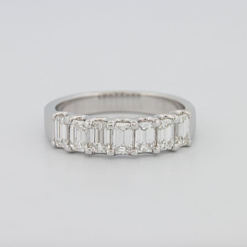 7 Half Emerald Eternity Ring - ZIZOV DIAMONDS