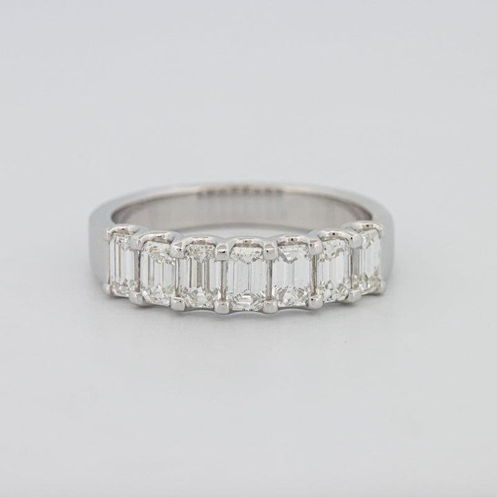 7 Half Emerald Eternity Ring - ZIZOV DIAMONDS