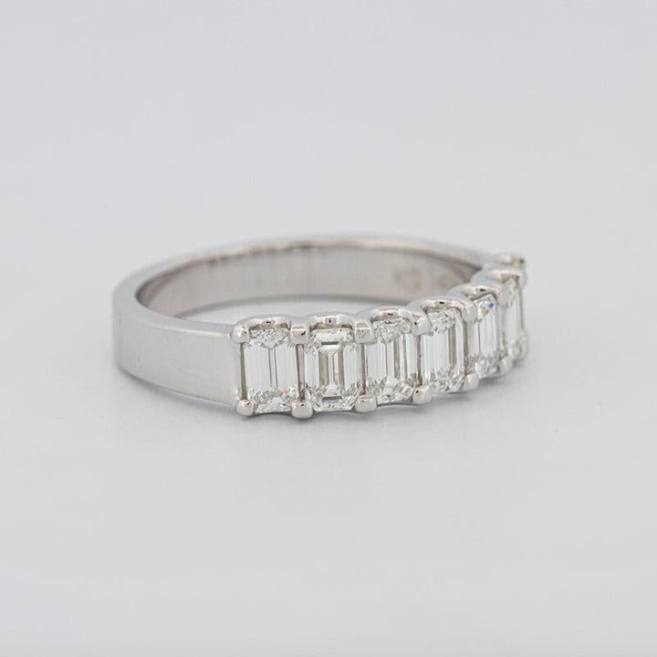 7 Half Emerald Eternity Ring - ZIZOV DIAMONDS