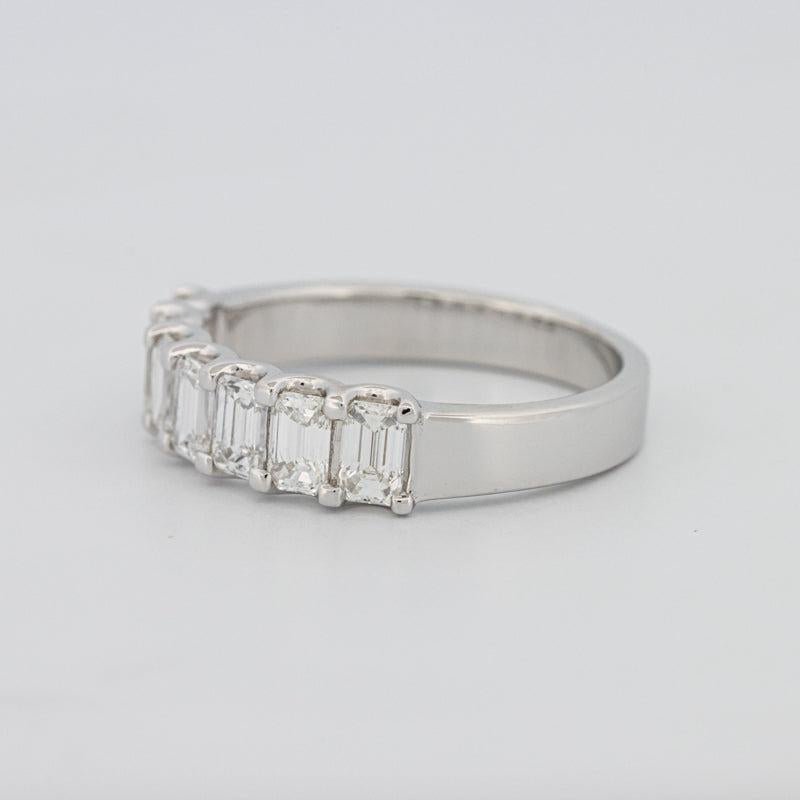 7 Half Emerald Eternity Ring - ZIZOV DIAMONDS