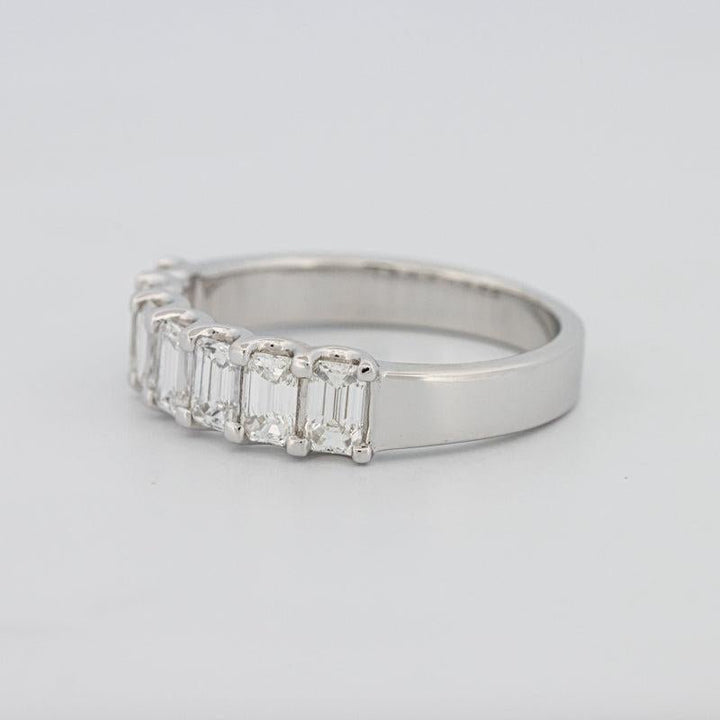 7 Half Emerald Eternity Ring - ZIZOV DIAMONDS