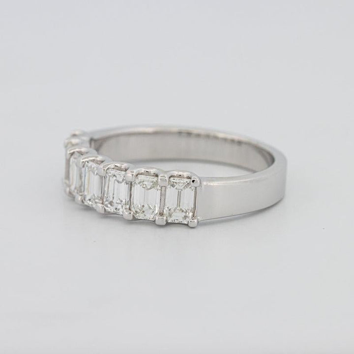 7 Half Emerald Eternity Ring - ZIZOV DIAMONDS