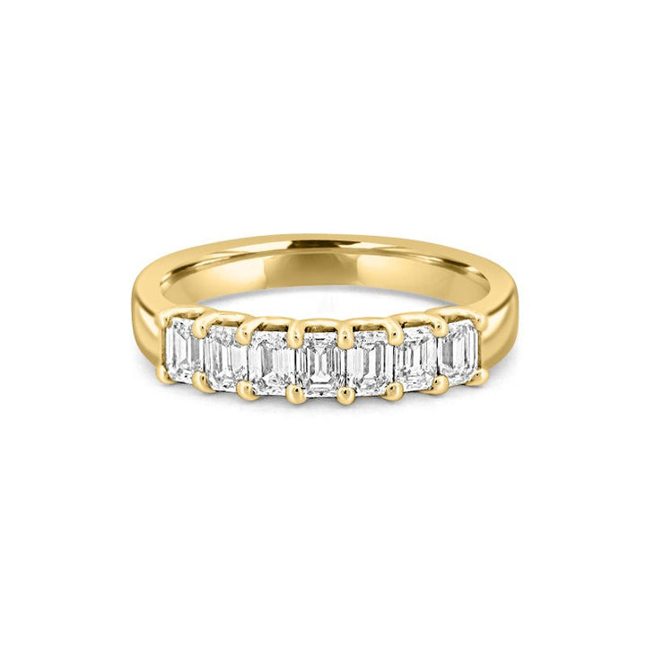 7 Half Emerald Eternity Ring - ZIZOV DIAMONDS