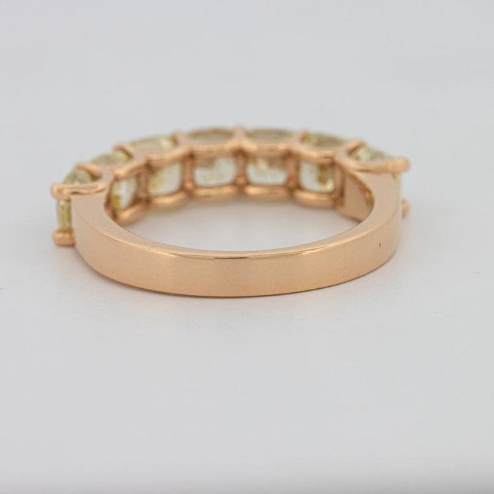 7 Half Fancy Yellow Square Radiant Eternity Ring - ZIZOV DIAMONDS