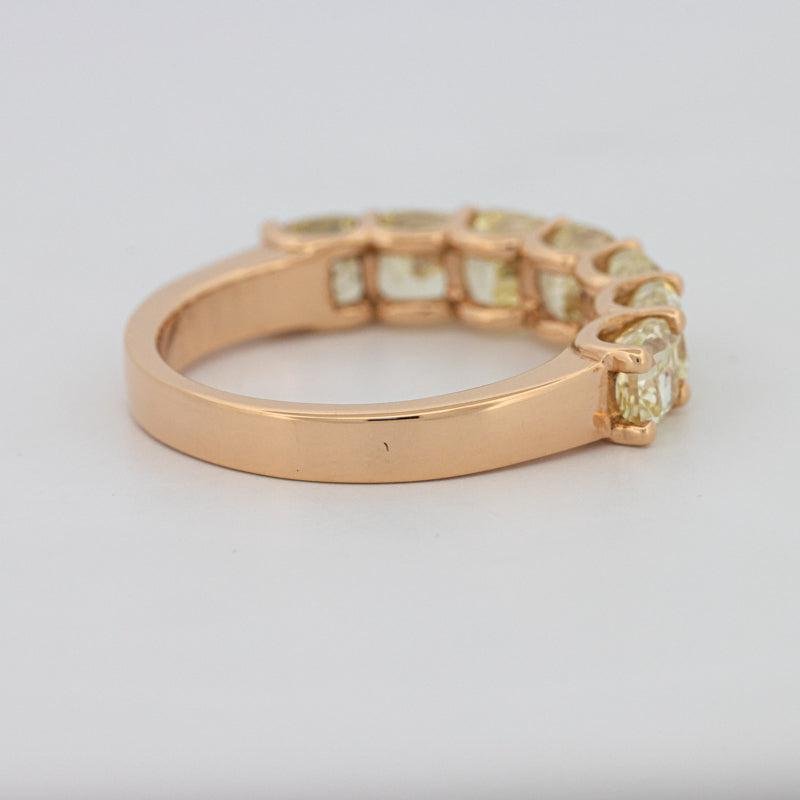 7 Half Fancy Yellow Square Radiant Eternity Ring - ZIZOV DIAMONDS