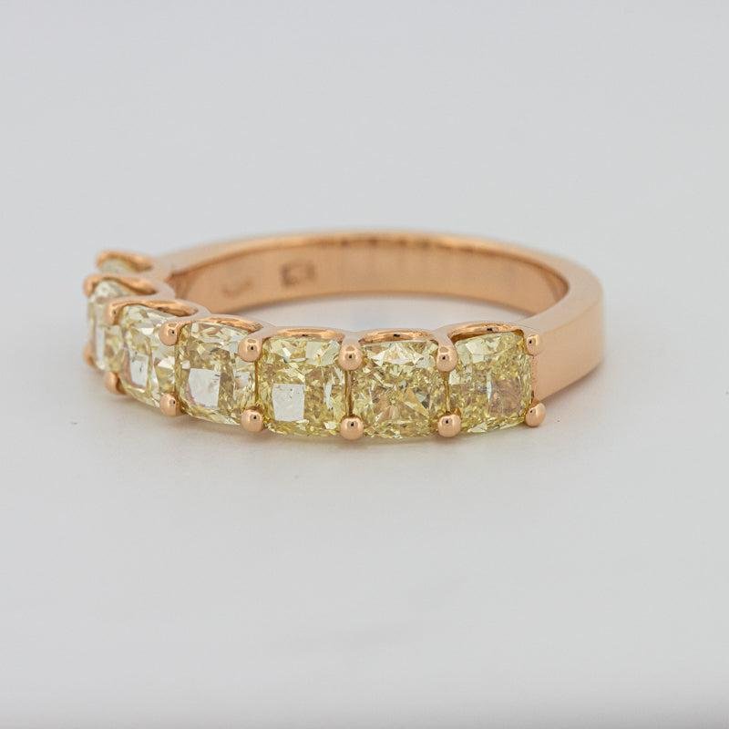 7 Half Fancy Yellow Square Radiant Eternity Ring - ZIZOV DIAMONDS