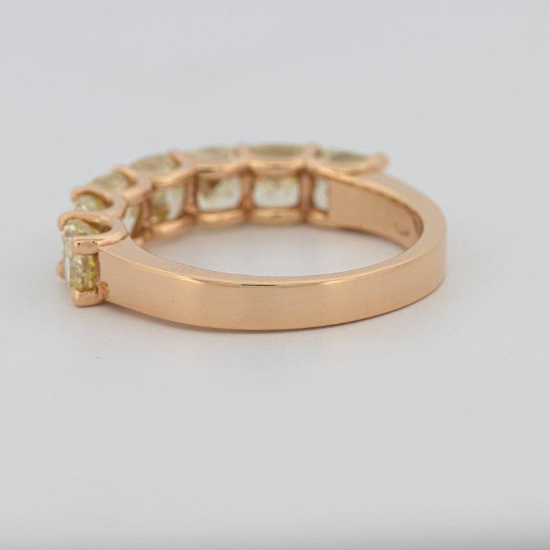 7 Half Fancy Yellow Square Radiant Eternity Ring - ZIZOV DIAMONDS