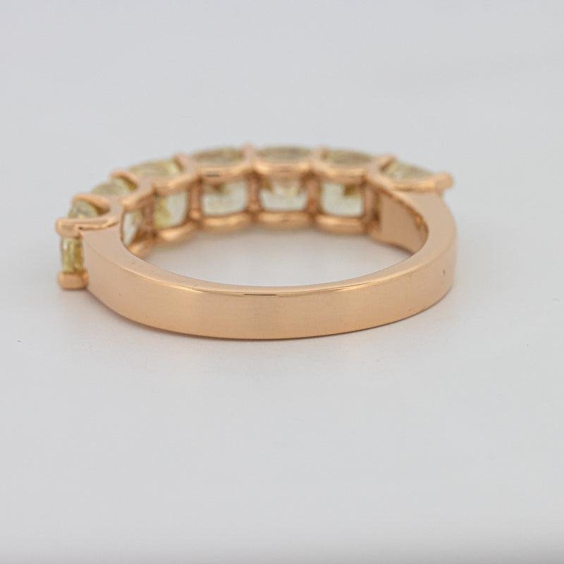 7 Half Fancy Yellow Square Radiant Eternity Ring - ZIZOV DIAMONDS