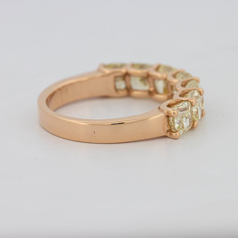 7 Half Fancy Yellow Square Radiant Eternity Ring - ZIZOV DIAMONDS