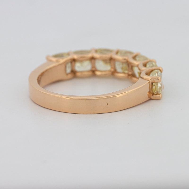 7 Half Fancy Yellow Square Radiant Eternity Ring - ZIZOV DIAMONDS