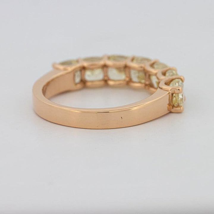 7 Half Fancy Yellow Square Radiant Eternity Ring - ZIZOV DIAMONDS