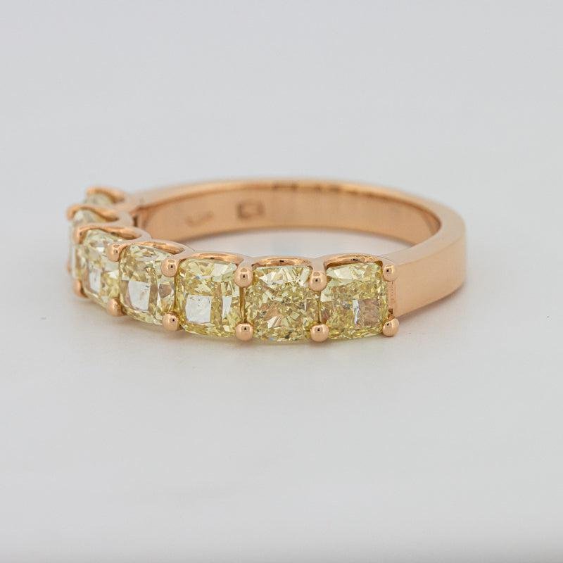 7 Half Fancy Yellow Square Radiant Eternity Ring - ZIZOV DIAMONDS