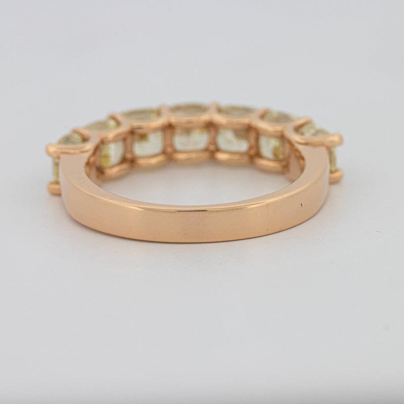 7 Half Fancy Yellow Square Radiant Eternity Ring - ZIZOV DIAMONDS