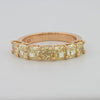 7 Half Fancy Yellow Square Radiant Eternity Ring - ZIZOV DIAMONDS
