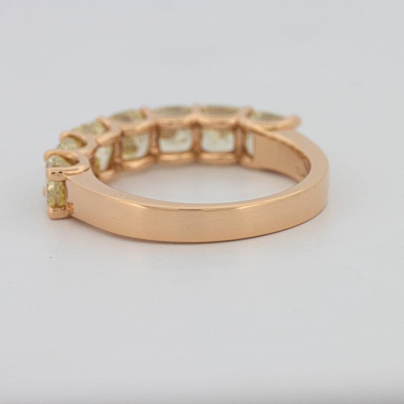 7 Half Fancy Yellow Square Radiant Eternity Ring - ZIZOV DIAMONDS