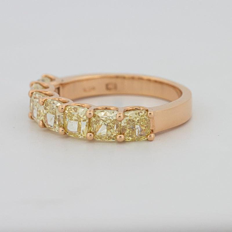 7 Half Fancy Yellow Square Radiant Eternity Ring - ZIZOV DIAMONDS