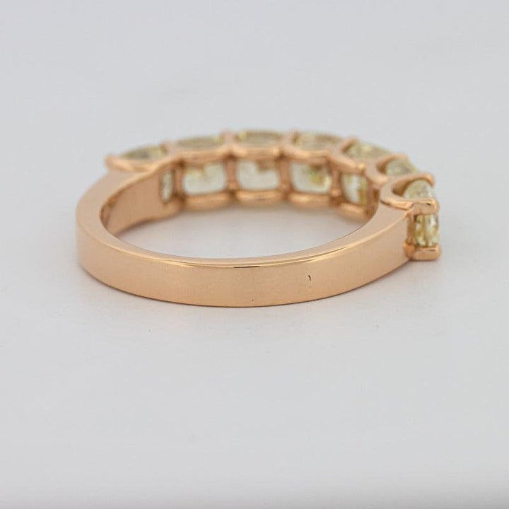 7 Half Fancy Yellow Square Radiant Eternity Ring - ZIZOV DIAMONDS