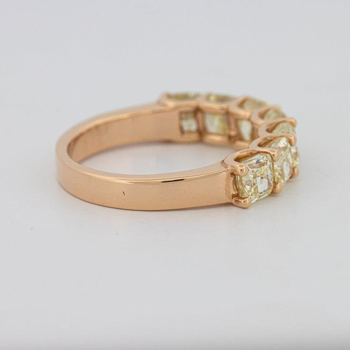 7 Half Fancy Yellow Square Radiant Eternity Ring - ZIZOV DIAMONDS