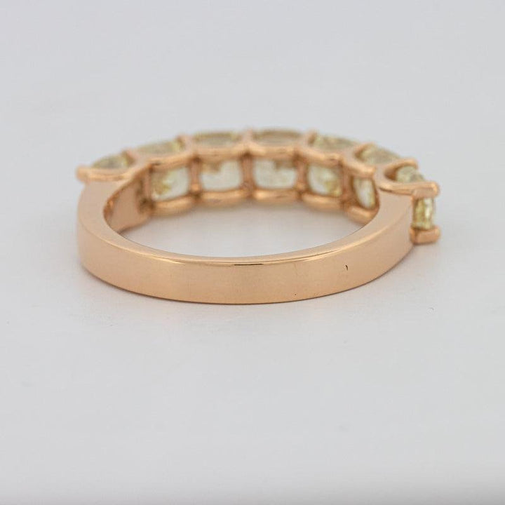 7 Half Fancy Yellow Square Radiant Eternity Ring - ZIZOV DIAMONDS