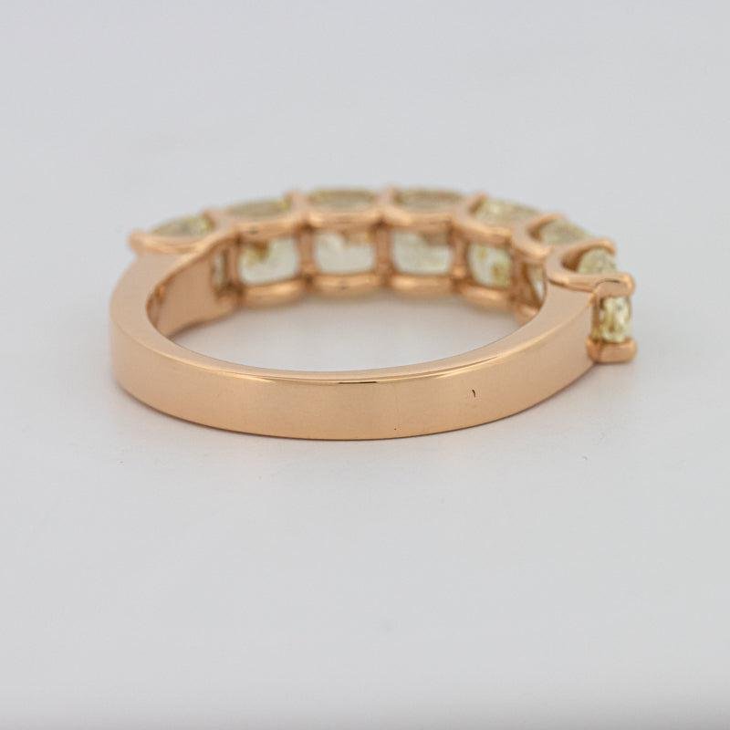 7 Half Fancy Yellow Square Radiant Eternity Ring - ZIZOV DIAMONDS