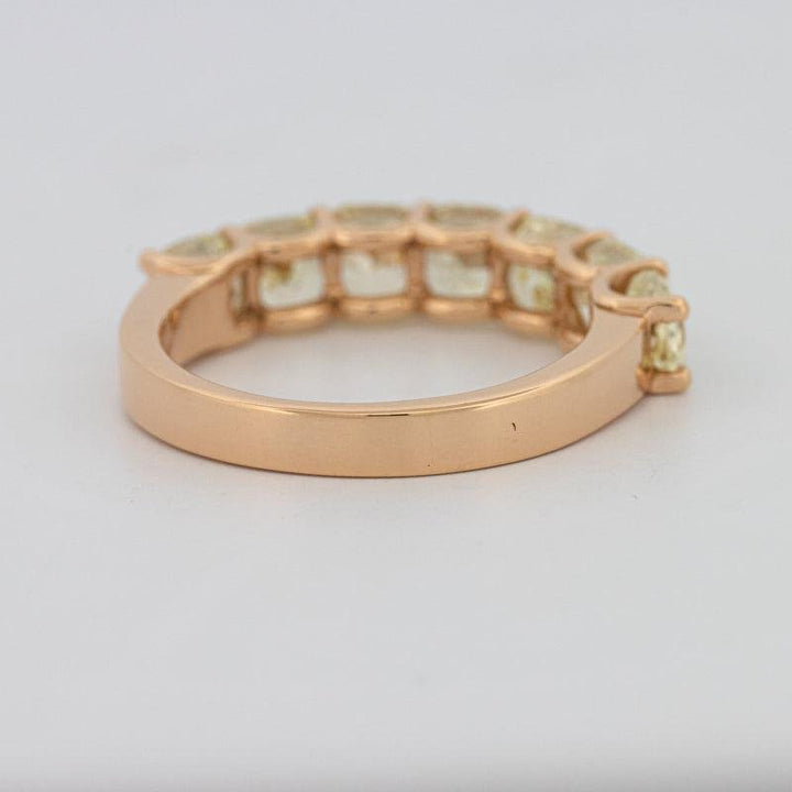 7 Half Fancy Yellow Square Radiant Eternity Ring - ZIZOV DIAMONDS