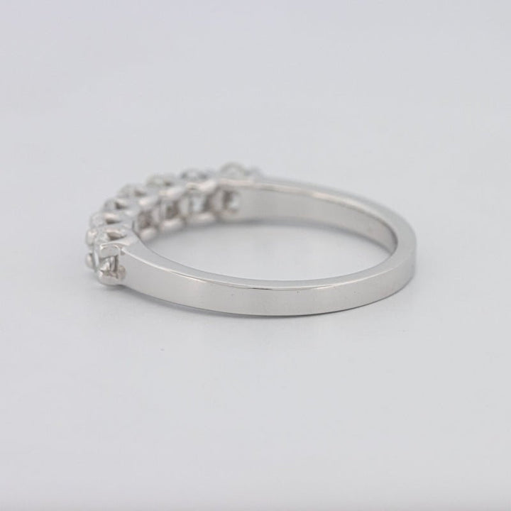 7 Half Oval Floating Eternity Ring - ZIZOV DIAMONDS