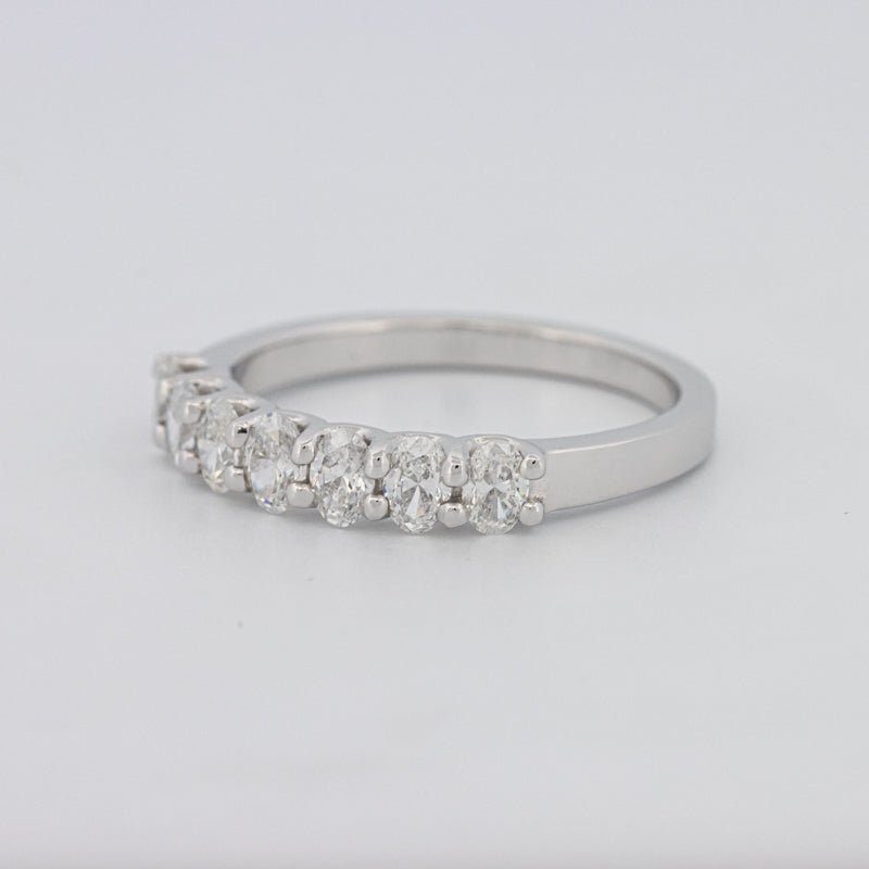 7 Half Oval Floating Eternity Ring - ZIZOV DIAMONDS