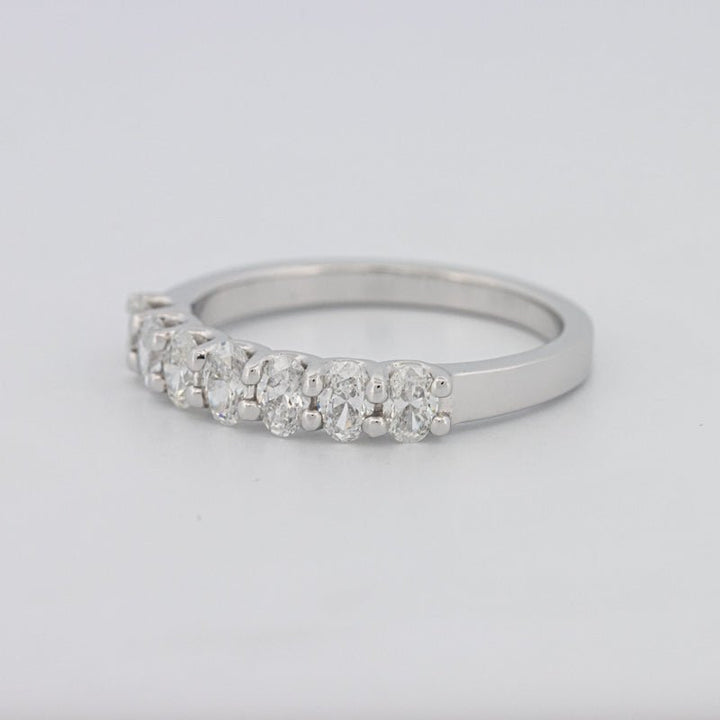 7 Half Oval Floating Eternity Ring - ZIZOV DIAMONDS