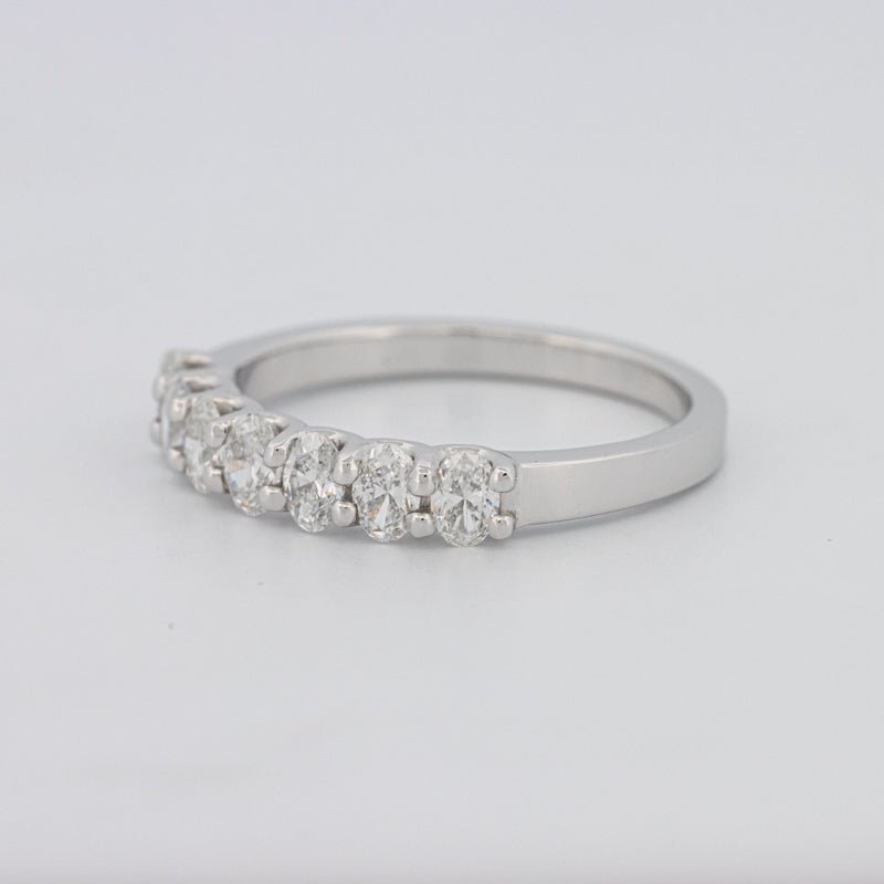 7 Half Oval Floating Eternity Ring - ZIZOV DIAMONDS