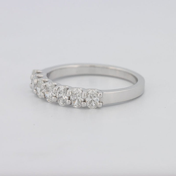 7 Half Oval Floating Eternity Ring - ZIZOV DIAMONDS
