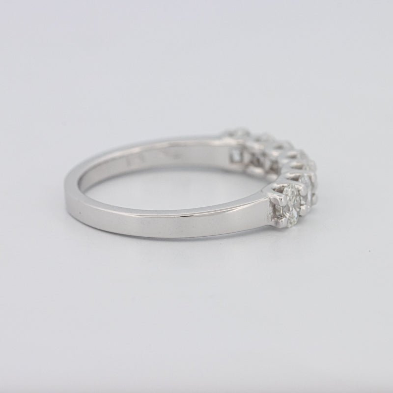 7 Half Oval Floating Eternity Ring - ZIZOV DIAMONDS