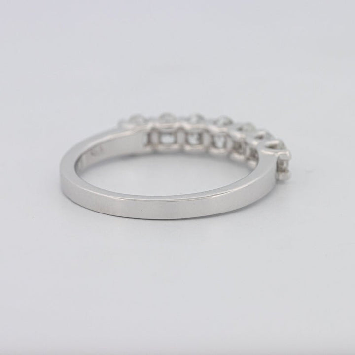 7 Half Oval Floating Eternity Ring - ZIZOV DIAMONDS